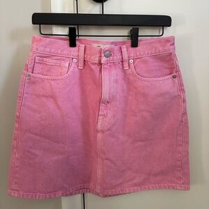 NWT Madewell women’s pink denim skirt size 28